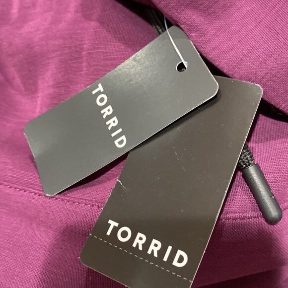 torrid purple Cupro Long Sleeve Active Hoodie Sweatshirt - Picture 10 of 10